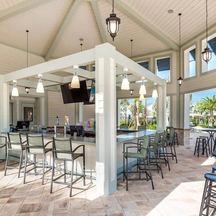 Luxurious vacation rental living room in Kissimmee